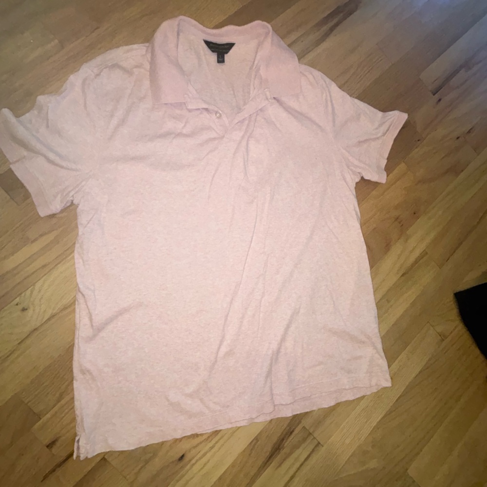 Banana Republic Factory Pink Polo Shirt